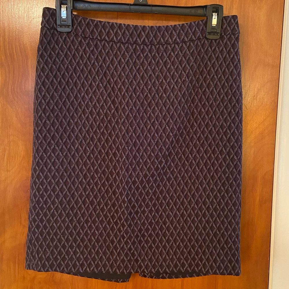 Loft Purple Pencil Skirt